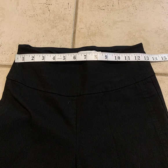 Ricki's Black Pull-On Ankle Pants S/P Small Petite Stretch Work Trousers - Picture 6 of 6